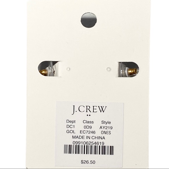 J. Crew Earrings 23mm Beaded Mini Hoop - Picture 6 of 7